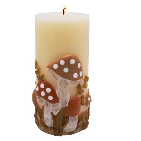 Ashland® 6" Mushroom Pillar Candle, 🍄 🕯️ - Picture 3 of 11